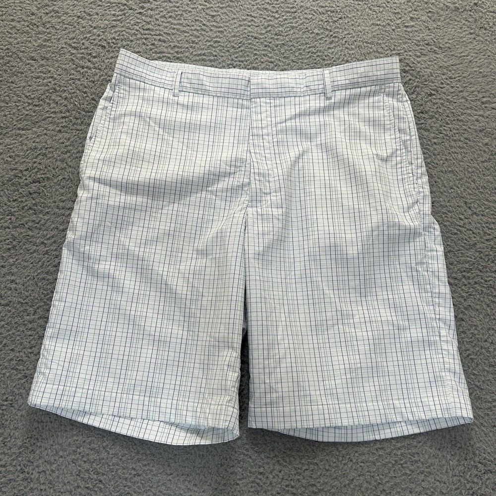 Walter Hagen‎ Shorts Mens W35 Multicolored Check Flat Front Golf  10'' Inseam